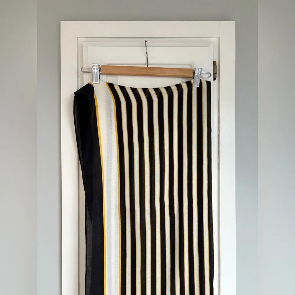 NWT Kate Spade New York || Botanical Stripe Oblong Scarf - Picture 9 of 11